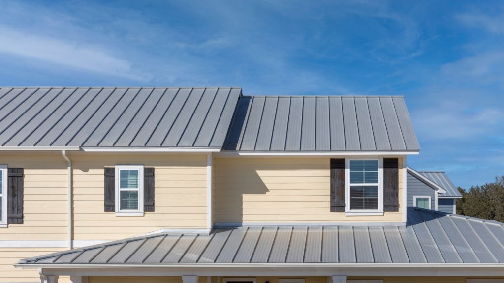 Metal roof installed by Bumble Roofing in Columbus, Ohio.