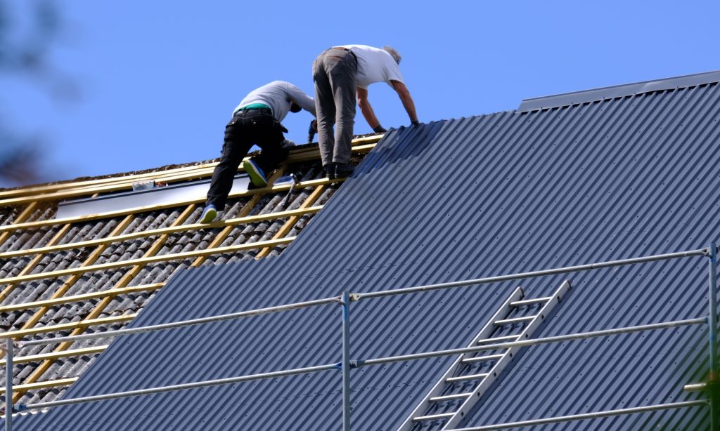 Metal roof replacement in Richmond, VA.