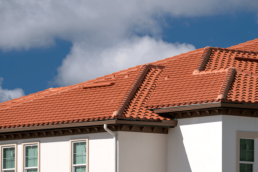 New roof tiles replaced on a home in The Woodlands, TX.