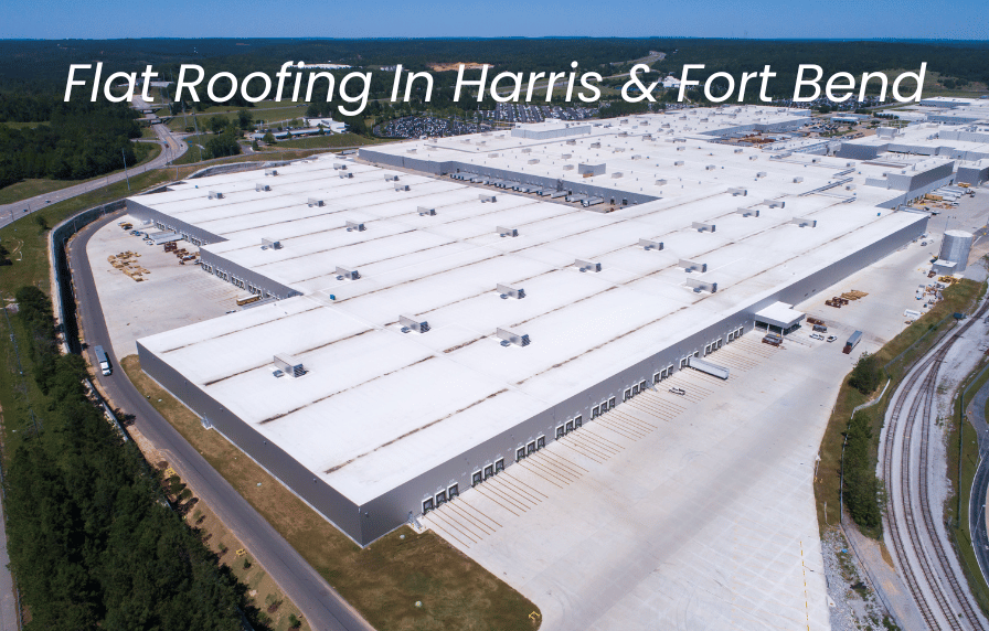 a flat roof in houston